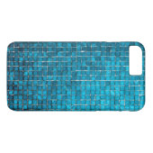 Blaumosaikmuster Case-Mate iPhone Hülle (Rückseite (Horizontal))
