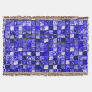 Blaumosaikmuster Decke