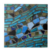 Blaumosaikmuster Fliese (Vorderseite)