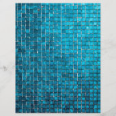 Blaumosaikmuster Flyer (Hinten)