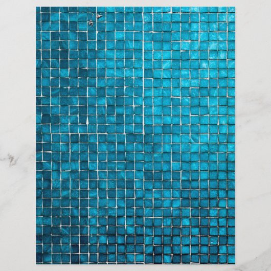 Blaumosaikmuster Flyer (Hinten)