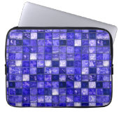Blaumosaikmuster Laptopschutzhülle (Vorderseite)