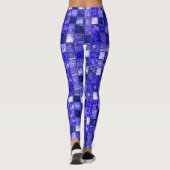 Blaumosaikmuster Leggings (Rückseite)