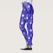 Blaumosaikmuster Leggings (Links)