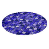 Blaumosaikmuster Schneidebrett (Ecke)