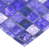 Blaumosaikmuster Tischdecke (Schrägansicht)