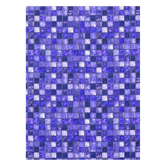 Blaumosaikmuster Tischdecke (Vorderseite)