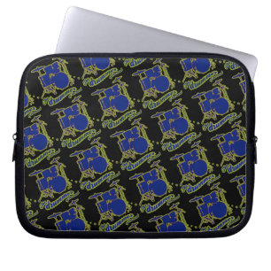 Blaumusikmuster Laptopschutzhülle