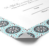 Blaumuslim nikkah-Zertifikat Poster (Ecke)