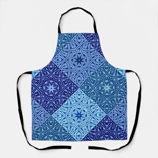 Blaumuster Schürze (Vorderseite)
