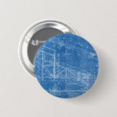 Blaumuster-Struktur-Architektur Gebäude bl Button (Vorne & Hinten)