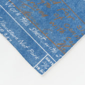 Blaumuster-Struktur-Architektur Gebäude bl Fleecedecke (Ecke)