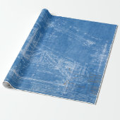 Blaumuster-Struktur-Architektur Gebäude bl Geschenkpapier (Ungerollt)