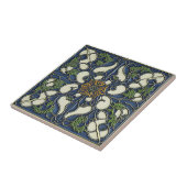 Blaumuster Vintage Jugendstil-Keramiken Fliese (Seite)