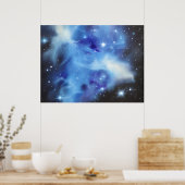 Blaunebel Horizontal-Plakat Poster (Küche)