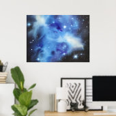 Blaunebel Horizontal-Plakat Poster (Heimbüro)