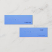 Blaunebel Mini Visitenkarte (Vorne/Hinten)