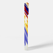 Blauorange Gelbe Abstrakte geometrische Federn Case-Mate iPhone Hülle (Rückseite / Rechts)