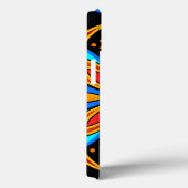 Blauorange-Mandala mit Monogramm Case-Mate iPhone Hülle (Rückseite / Rechts)