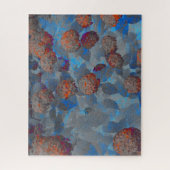 Blauorangefarbene Blume Puzzle (Vertikal)