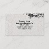 Blaupaint über Graffiti Visitenkarte (Rückseite)