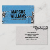 Blaupaint über Graffiti Visitenkarte (Vorne/Hinten)