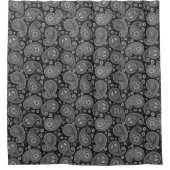 Blaupaisley Duschvorhang (Vorderseite)