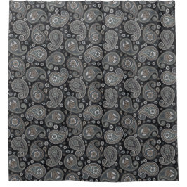 Blaupaisley Duschvorhang