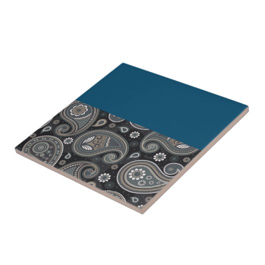 Blaupaisley Fliese (Seite)