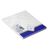 Blaupaisley Notizblock (angewinkelt)