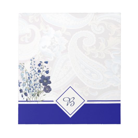 Blaupaisley Notizblock (Vorderseite)