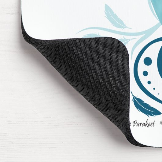 Blauparakeet Mousepad (Ecke)