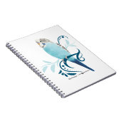 Blauparakeet Notizblock (Rechte Seite)