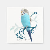 Blauparakeet Serviette (Vorderseite)
