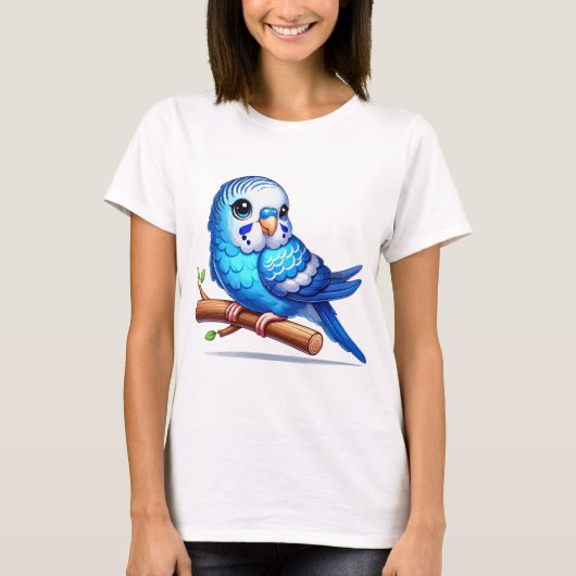 Blauparakeet T-Shirt (Vorderseite)