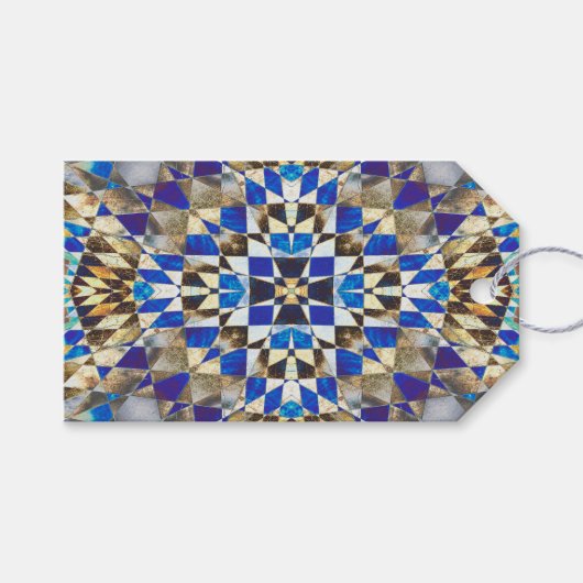 Blauparkett Geschenkanhänger (Vorderseite (Horizontal))