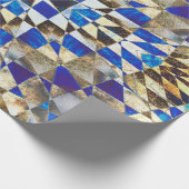 Blauparkett Geschenkpapier (Ecke)