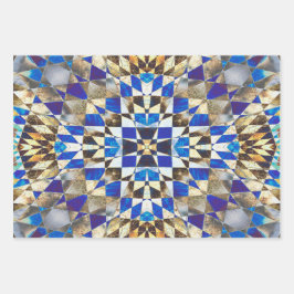 Blauparkett Geschenkpapier Set