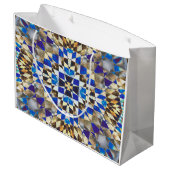 Blauparkett Große Geschenktüte (Rückseite Schrägansicht)