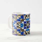 Blauparkett Kaffeetasse (Vorderseite Links)