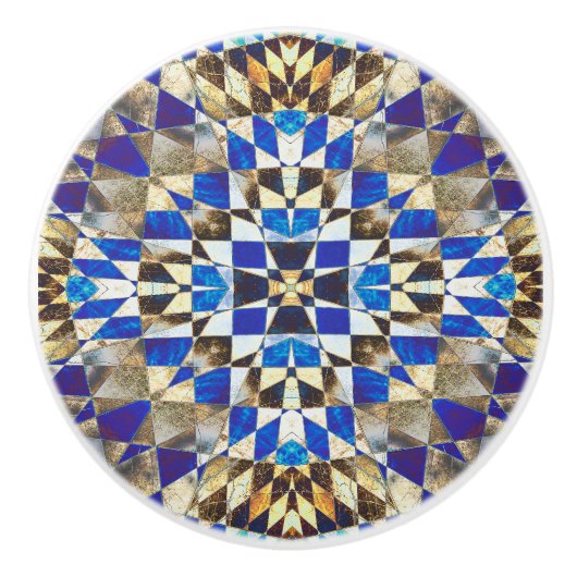 Blauparkett Keramikknauf (Vorderseite)