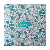 Blaupastellbrust Fliese (Vorderseite)