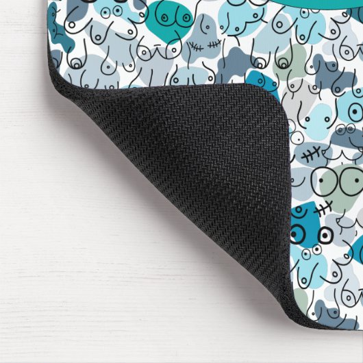 Blaupastellbrust Mousepad (Ecke)