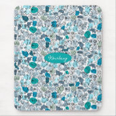 Blaupastellbrust Mousepad (Vorne)