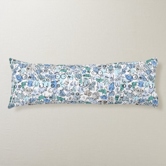 Blaupastellbrust Seitenschläferkissen (Vorderseite)