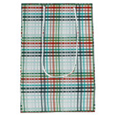 Blaupastellfarben kariert mittlere geschenktüte (Rückseite)