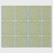 Blaupastellsterne abstrakte Spiegelmuster Geschenkpapier (Flach)