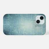 Blaupause - Blaues Ästhetik-Design iPhone 15 Hülle (Rückseite (Horizontal))