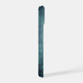 Blaupause - Blaues Ästhetik-Design iPhone 15 Hülle (Rechte Seite)