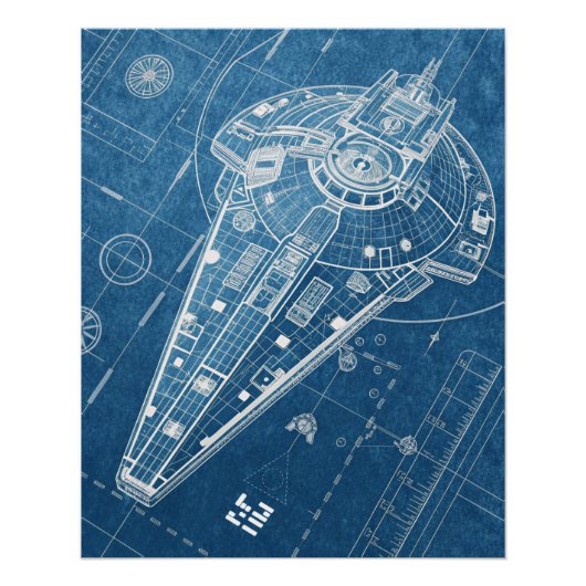 Blaupause des Aetherwing-Interdiktors Poster (Vorderseite)